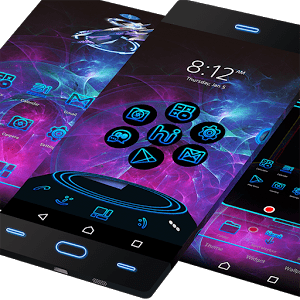 Neon 3D Next Launcher Theme