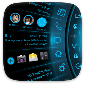 Blue Light Toucher Theme GO